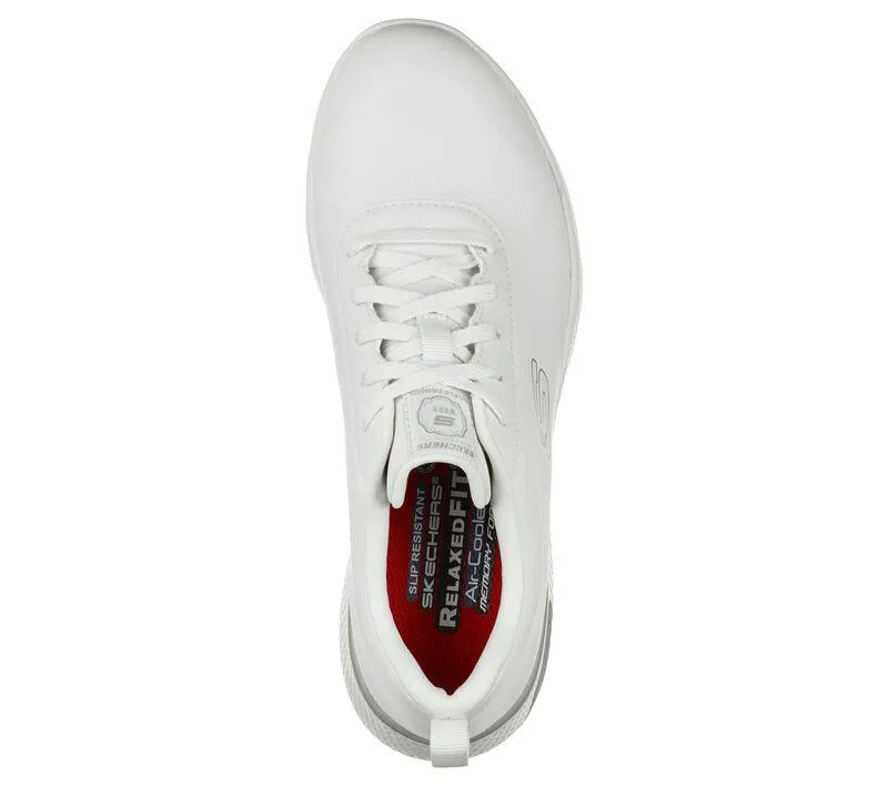 Women's Wide Fit Skechers 108010EC Marsing Gmina Slip Resistant Trainers