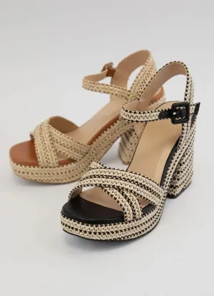 Yara Raffia Chunky Platform