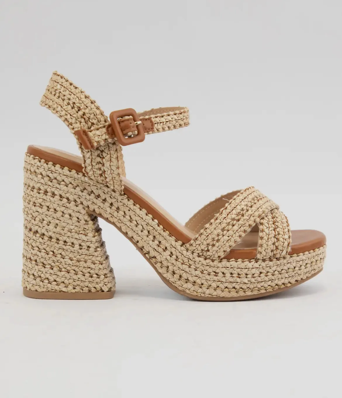 Yara Raffia Chunky Platform